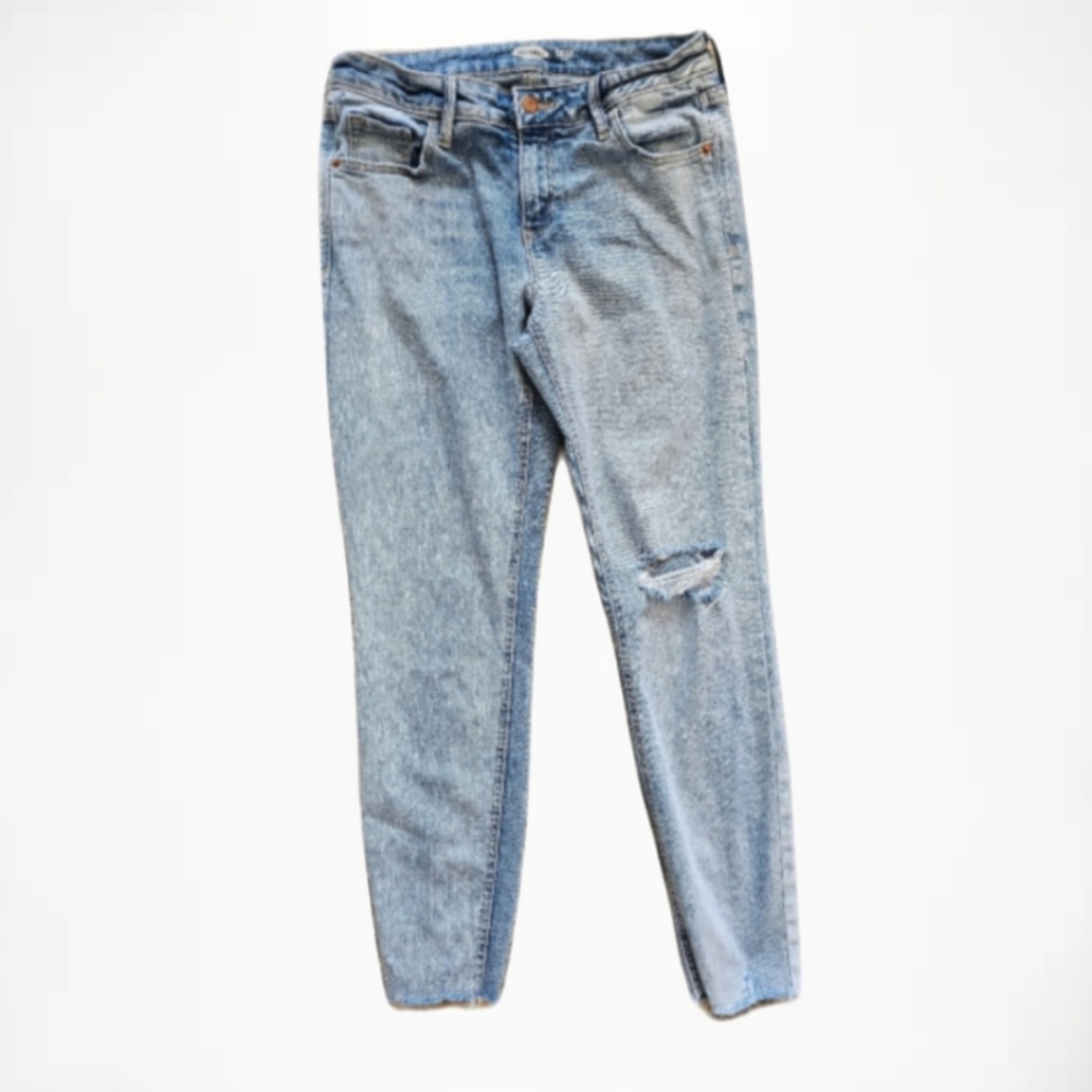 Old Navy Blue Jeans Rockstar Super Skinny Ankle size 4
